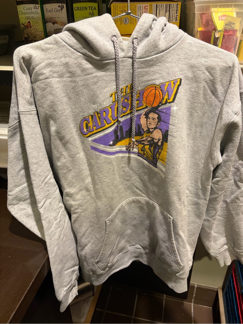 Alex Caruso lakers showtime retro style nba basketball hoodie sweatshirt medium